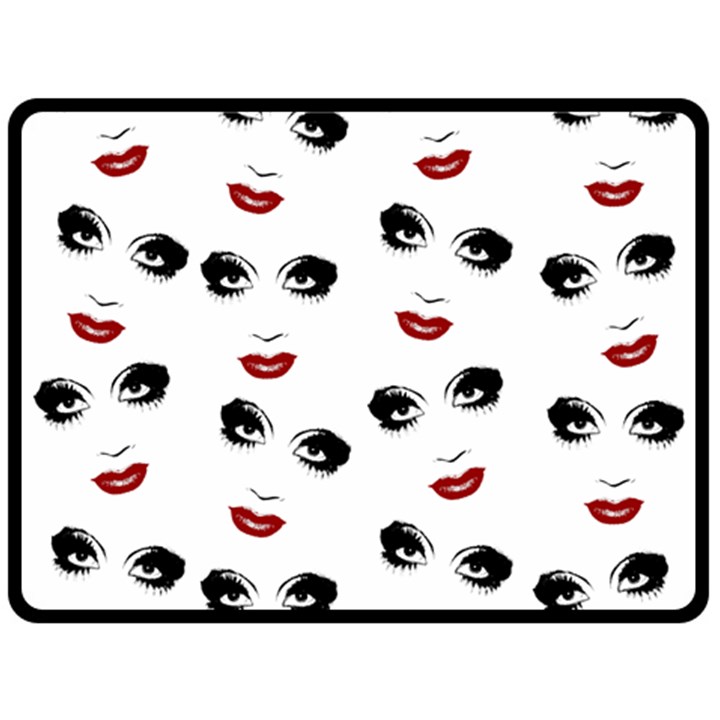 Bianca Del Rio pattern Fleece Blanket (Large) 