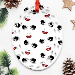 Bianca Del Rio Pattern Ornament (oval Filigree) by Valentinaart