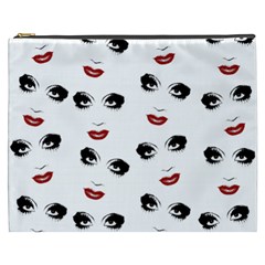 Bianca Del Rio Pattern Cosmetic Bag (xxxl) by Valentinaart