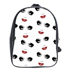 Bianca Del Rio Pattern School Bag (xl) by Valentinaart