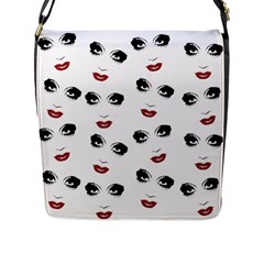 Bianca Del Rio Pattern Flap Closure Messenger Bag (l) by Valentinaart