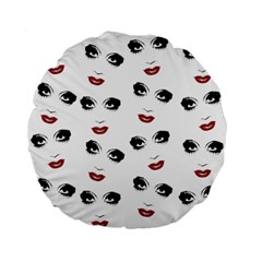 Bianca Del Rio Pattern Standard 15  Premium Flano Round Cushions by Valentinaart