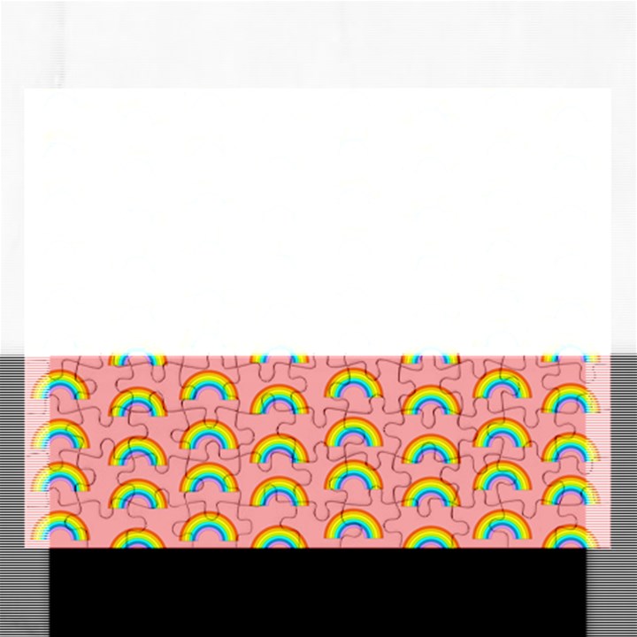 Pride rainbow flag pattern Rectangular Jigsaw Puzzl