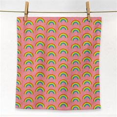 Pride Rainbow Flag Pattern Face Towel by Valentinaart