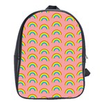 Pride rainbow flag pattern School Bag (XL) Front