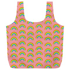 Pride Rainbow Flag Pattern Full Print Recycle Bag (xl) by Valentinaart