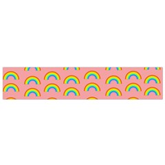 Pride Rainbow Flag Pattern Small Flano Scarf by Valentinaart