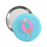 Lady in the pool 2.25  Handbag Mirrors Front