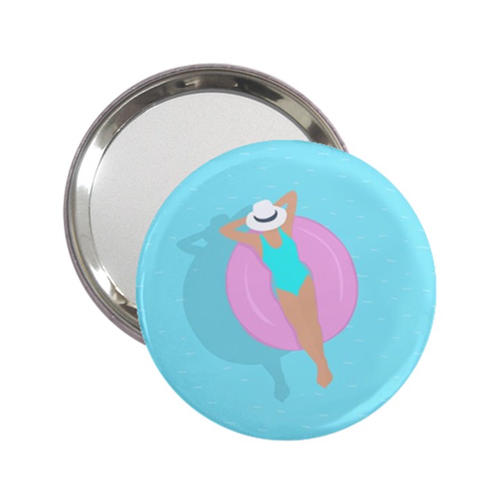 Lady in the pool 2.25  Handbag Mirrors