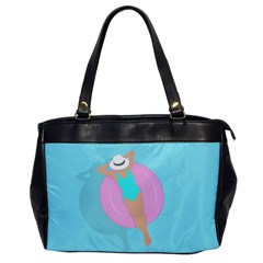 Lady In The Pool Oversize Office Handbag by Valentinaart