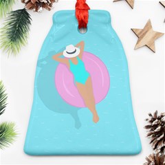 Lady In The Pool Bell Ornament (two Sides) by Valentinaart