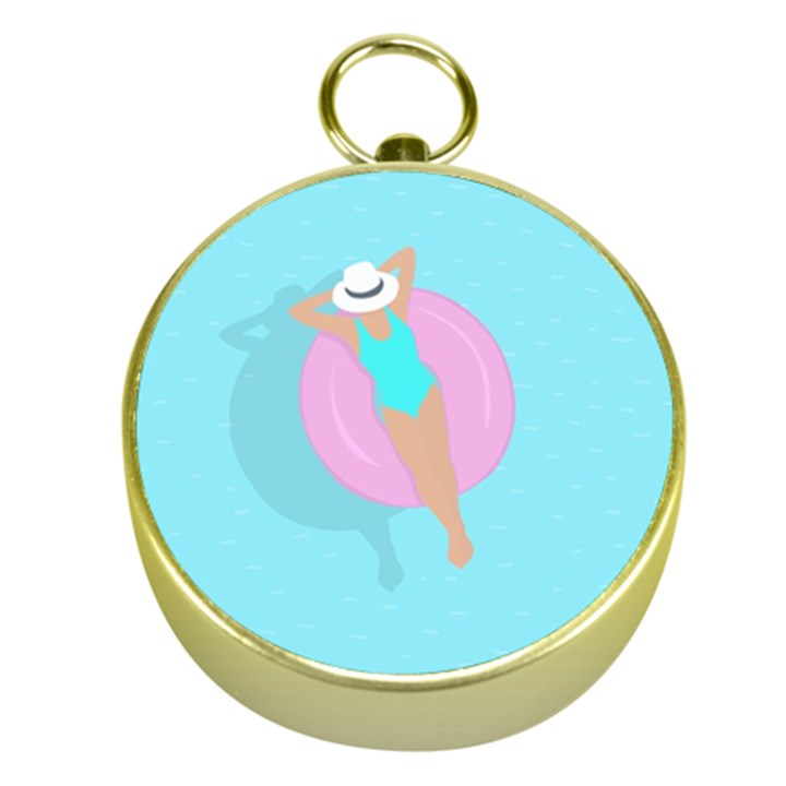 Lady in the pool Gold Compasses