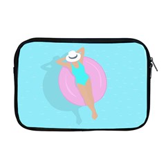 Lady In The Pool Apple Macbook Pro 17  Zipper Case by Valentinaart