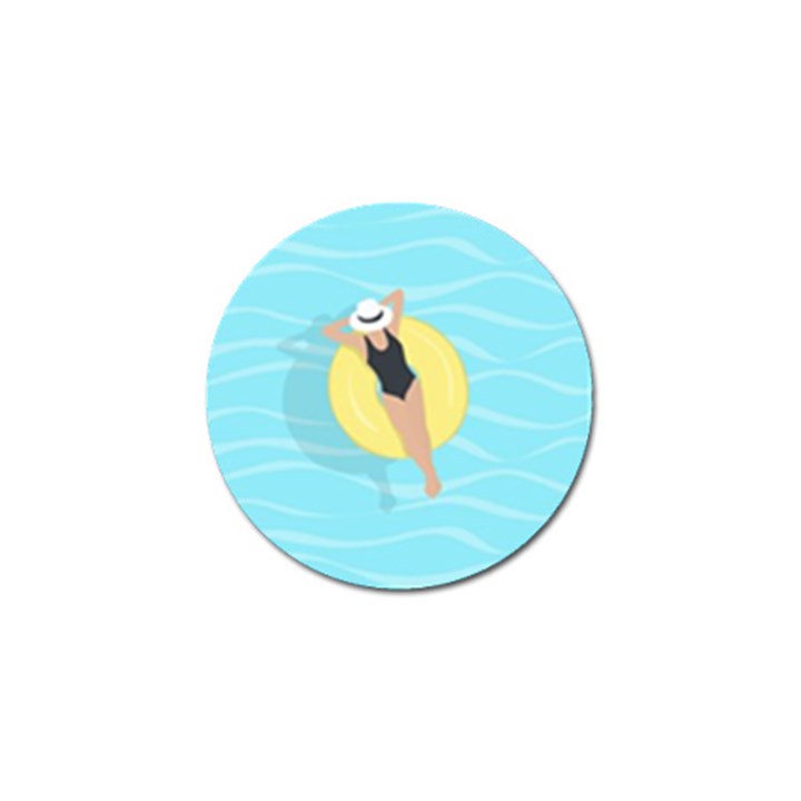 Lady in the pool Golf Ball Marker