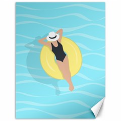 Lady In The Pool Canvas 12  X 16  by Valentinaart