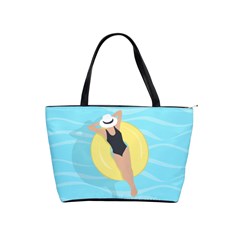 Lady In The Pool Classic Shoulder Handbag by Valentinaart