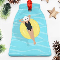 Lady In The Pool Ornament (bell) by Valentinaart