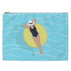 Lady In The Pool Cosmetic Bag (xxl)