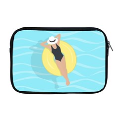 Lady In The Pool Apple Macbook Pro 17  Zipper Case by Valentinaart