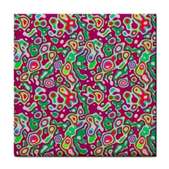 Red Green Spots                          Tile Coaster by LalyLauraFLM