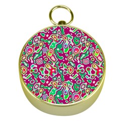 Red Green Spots                          Gold Compass by LalyLauraFLM