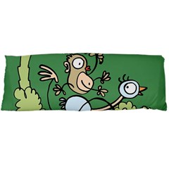 Ostrich Jungle Monkey Plants Body Pillow Case Dakimakura (two Sides) by Bajindul