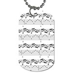 Notes Lines Music Dog Tag (One Side) Front