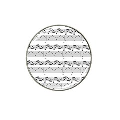 Notes Lines Music Hat Clip Ball Marker by Mariart