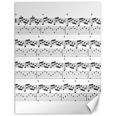 Notes Lines Music Canvas 12  X 16  by Mariart