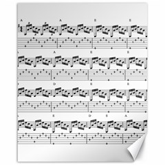 Notes Lines Music Canvas 16  X 20  by Mariart