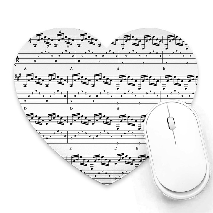 Notes Lines Music Heart Mousepads