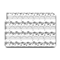 Notes Lines Music Small Doormat  by Mariart