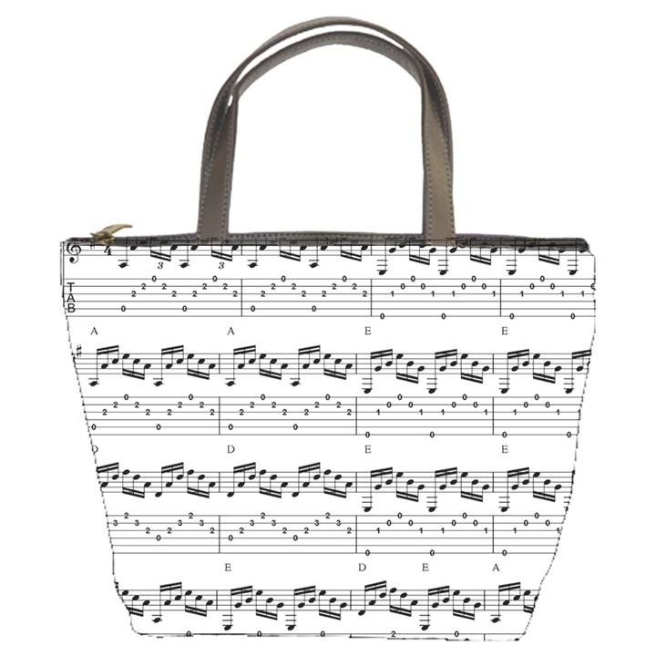 Notes Lines Music Bucket Bag