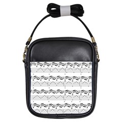 Notes Lines Music Girls Sling Bag by Mariart