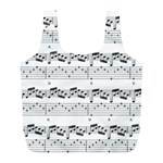 Notes Lines Music Full Print Recycle Bag (L) Front