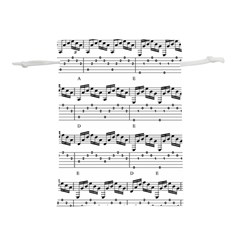 Notes Lines Music Lightweight Drawstring Pouch (s) by Mariart