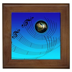 Music Reble Sound Concert Framed Tile by HermanTelo