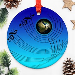 Music Reble Sound Concert Ornament (round) by HermanTelo