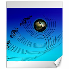 Music Reble Sound Concert Canvas 8  X 10 