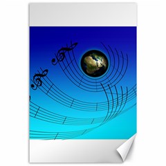 Music Reble Sound Concert Canvas 24  X 36  by HermanTelo