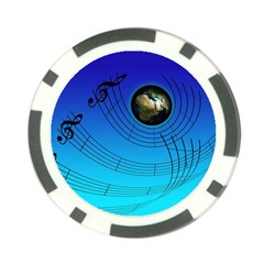 Music Reble Sound Concert Poker Chip Card Guard