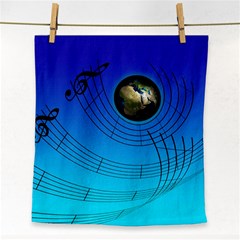 Music Reble Sound Concert Face Towel