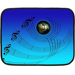 Music Reble Sound Concert Fleece Blanket (mini) by HermanTelo