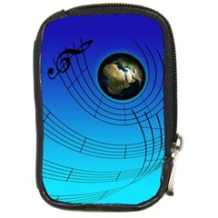 Music Reble Sound Concert Compact Camera Leather Case