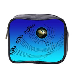 Music Reble Sound Concert Mini Toiletries Bag (two Sides)