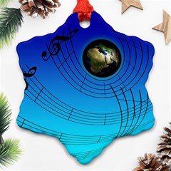 Music Reble Sound Concert Ornament (snowflake)