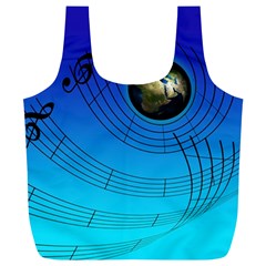 Music Reble Sound Concert Full Print Recycle Bag (xl) by HermanTelo