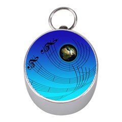 Music Reble Sound Concert Mini Silver Compasses