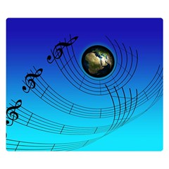 Music Reble Sound Concert Double Sided Flano Blanket (small) 