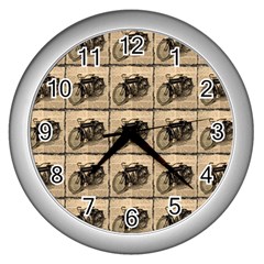 Indian Motorcycle Wall Clock (silver) by ArtworkByPatrick